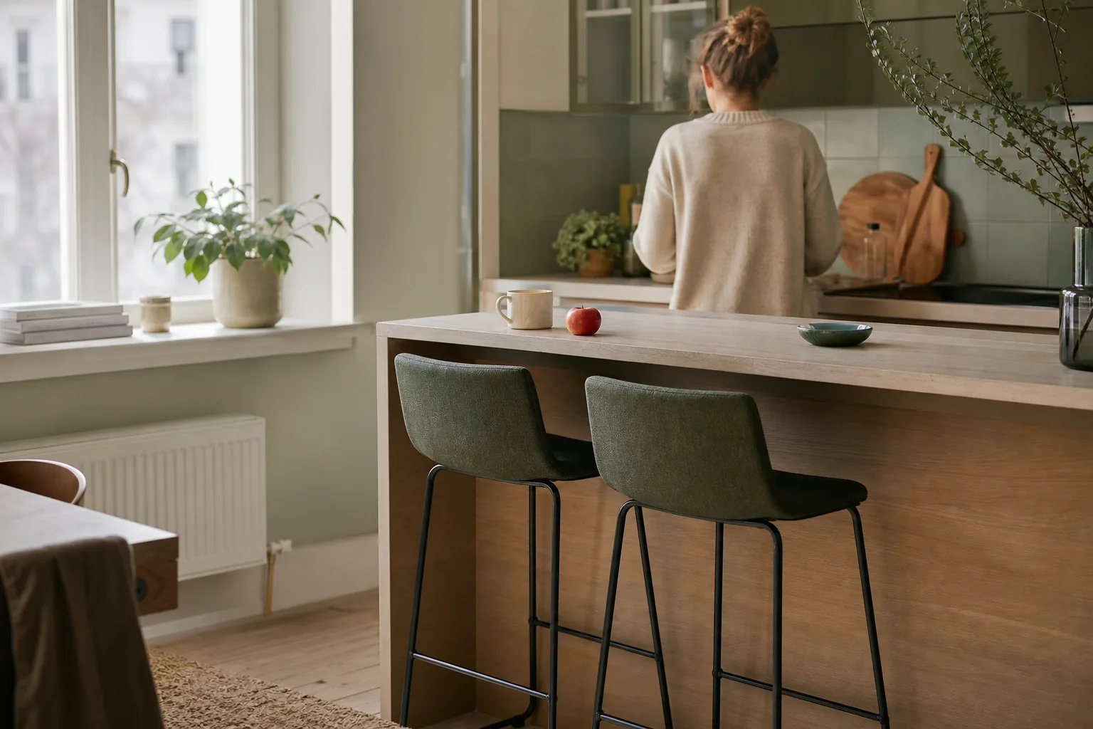 Barstol i mellanprisklass vid en frukostbar